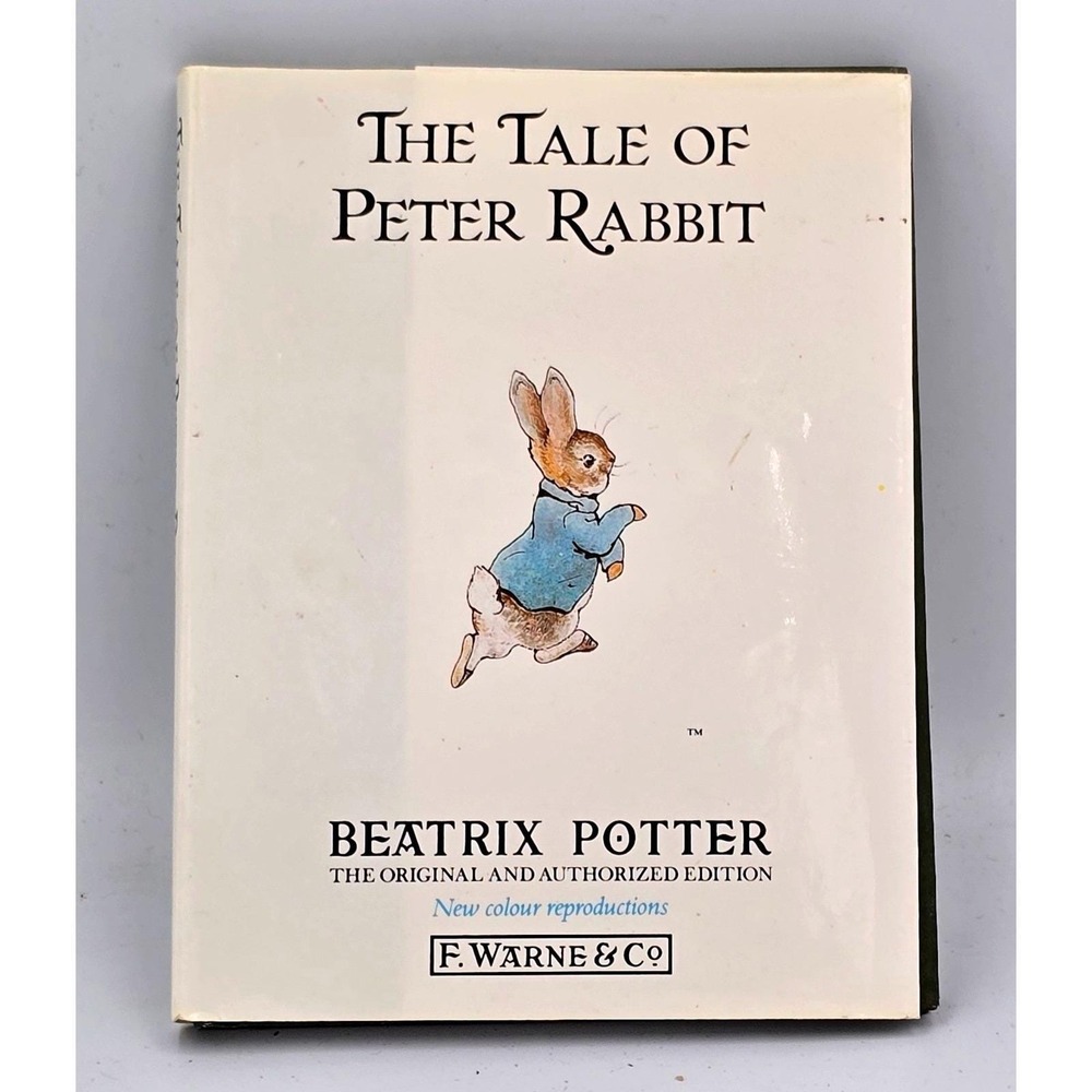 The Tale of Peter Rabbit Green Hardcover 1989 F. Warne & Co Beatrix Potter VIDEO